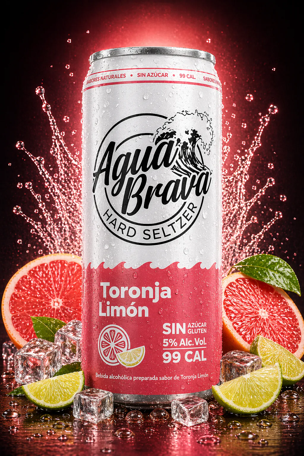 Agua Brava Hard Seltzer Toronja Limón